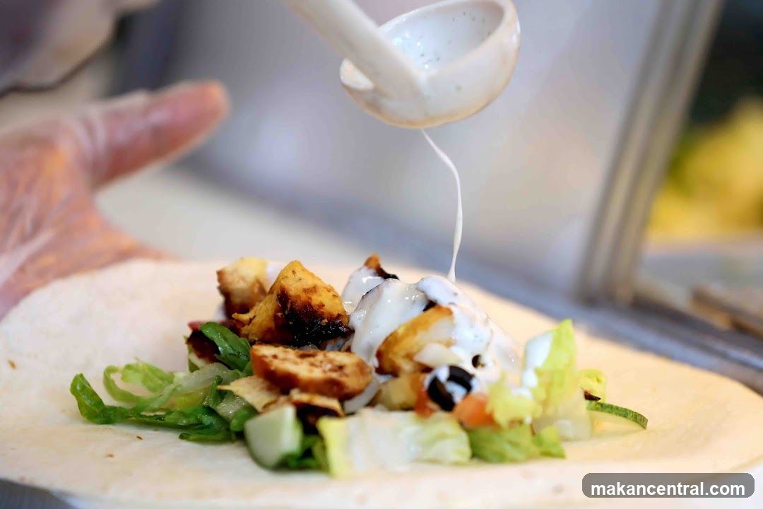 Adding Sauce to a Wrap