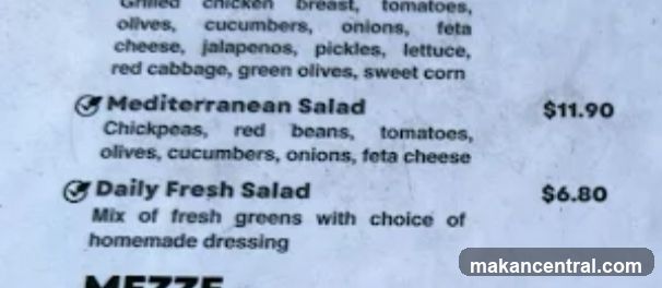 Salads and Mezze