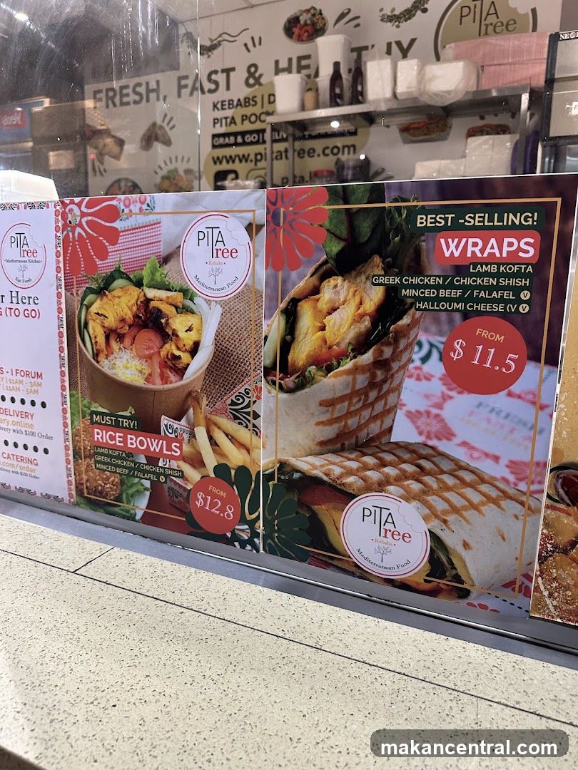 Pita Tree Menu Display