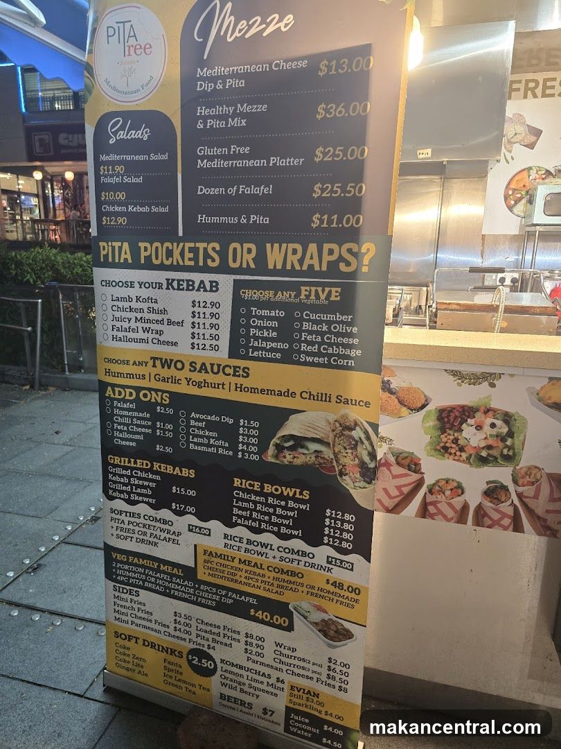 Pita Tree Menu