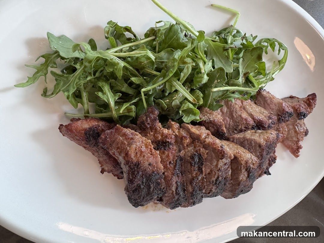 Grilled Steak and Arugula