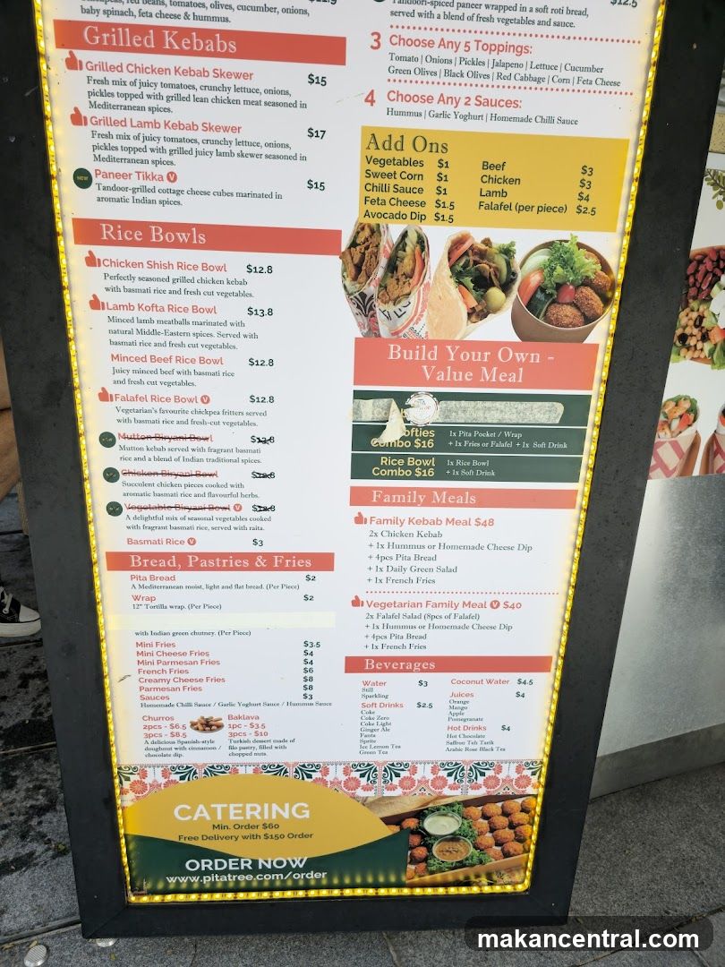 Pita Tree Menu