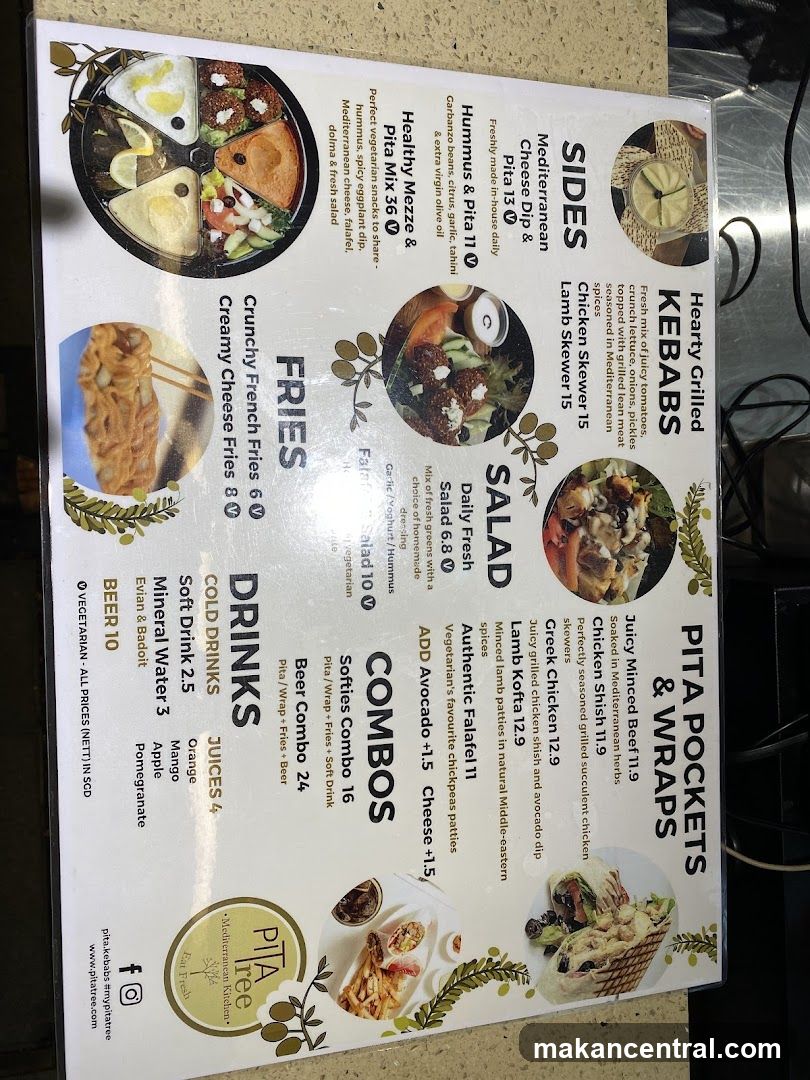 Pita Tree Menu