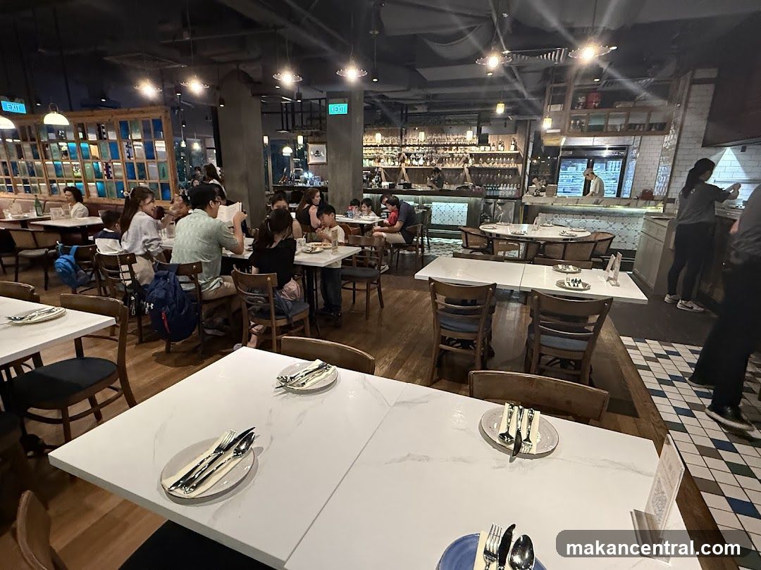 Restaurant Interior with Diners