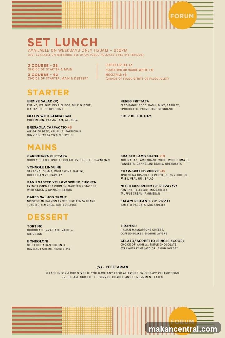 Set Lunch