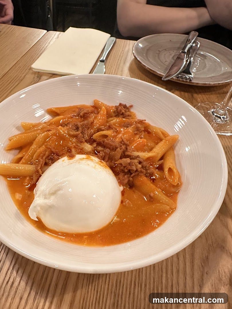 Penne Pasta with Burrata
