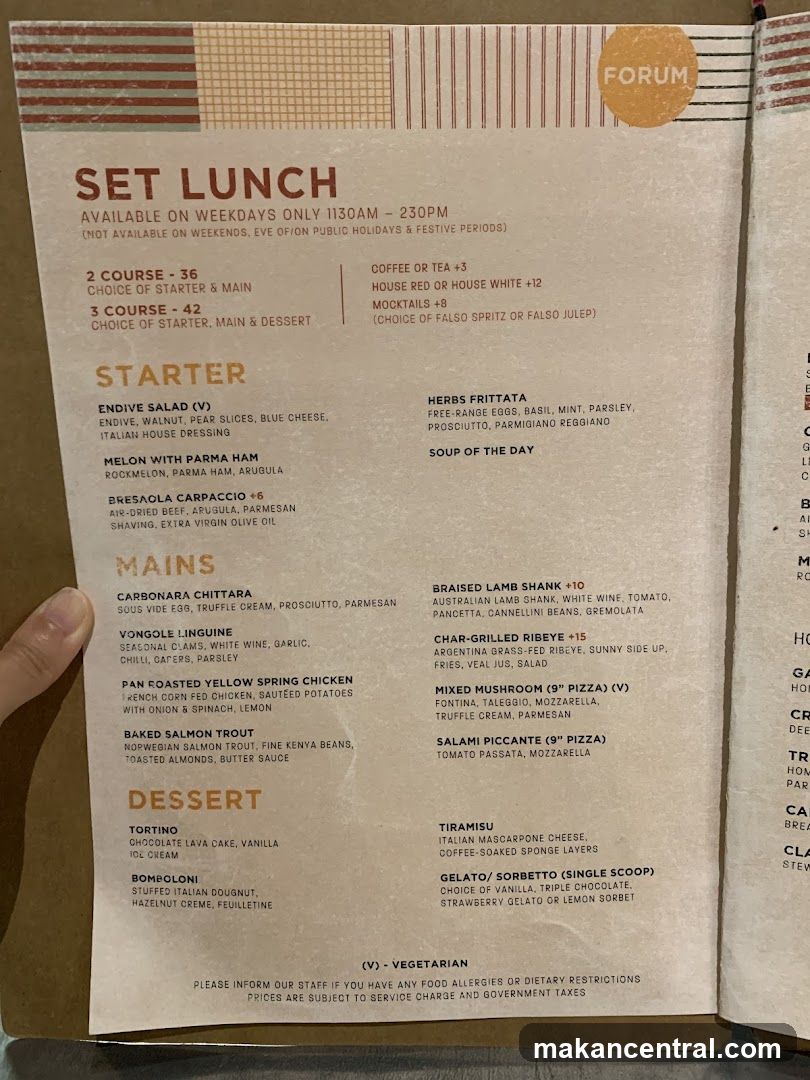 SET LUNCH