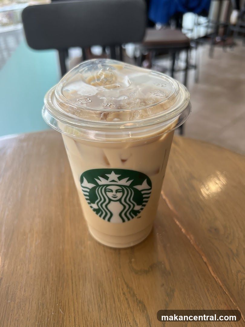 Iced Coffee with Starbucks Logo