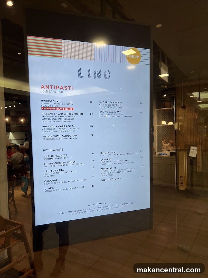 LINO Menu