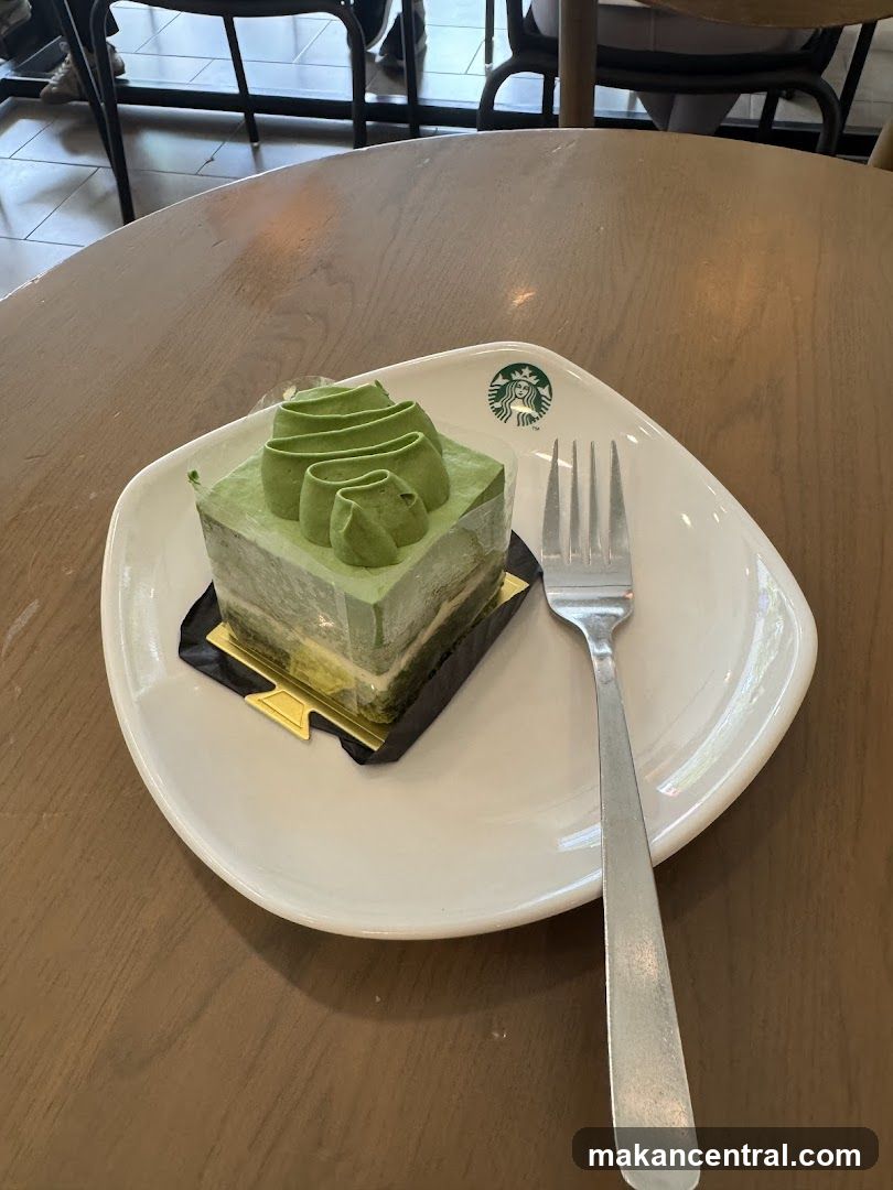 Matcha Cake Slice