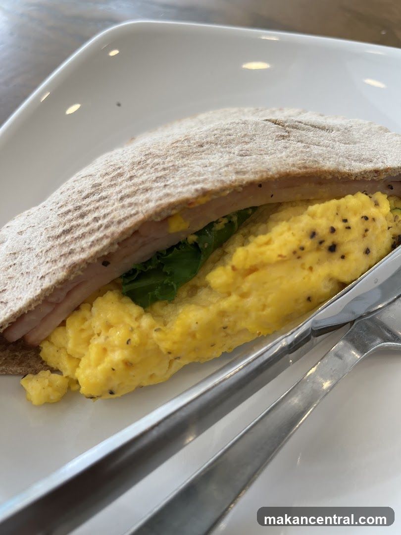 Scrambled Egg and Ham Sandwich