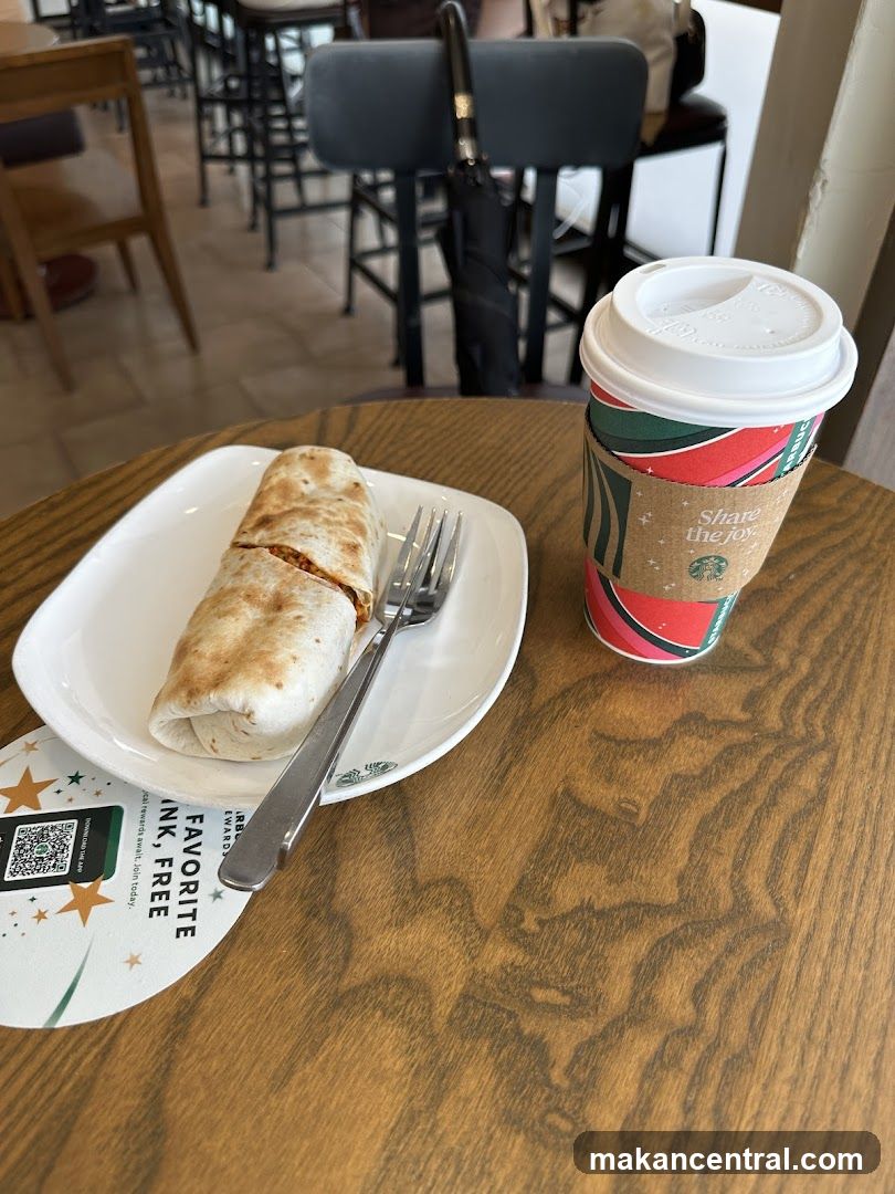 Burrito and Coffee