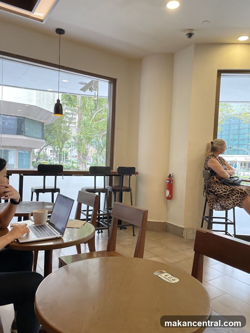 Cafe Interior with Patrons