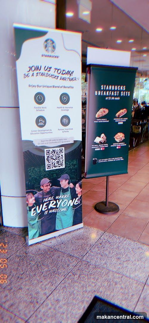 Starbucks Recruitment and Breakfast Sets Banners