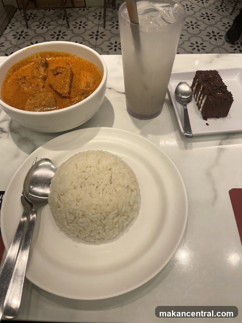 Curry with Rice and Dessert