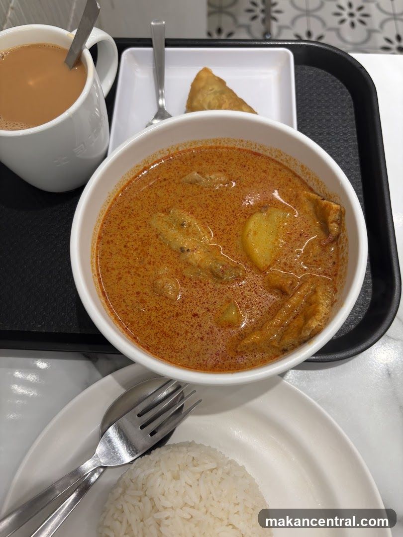 Curry with Rice and Tea