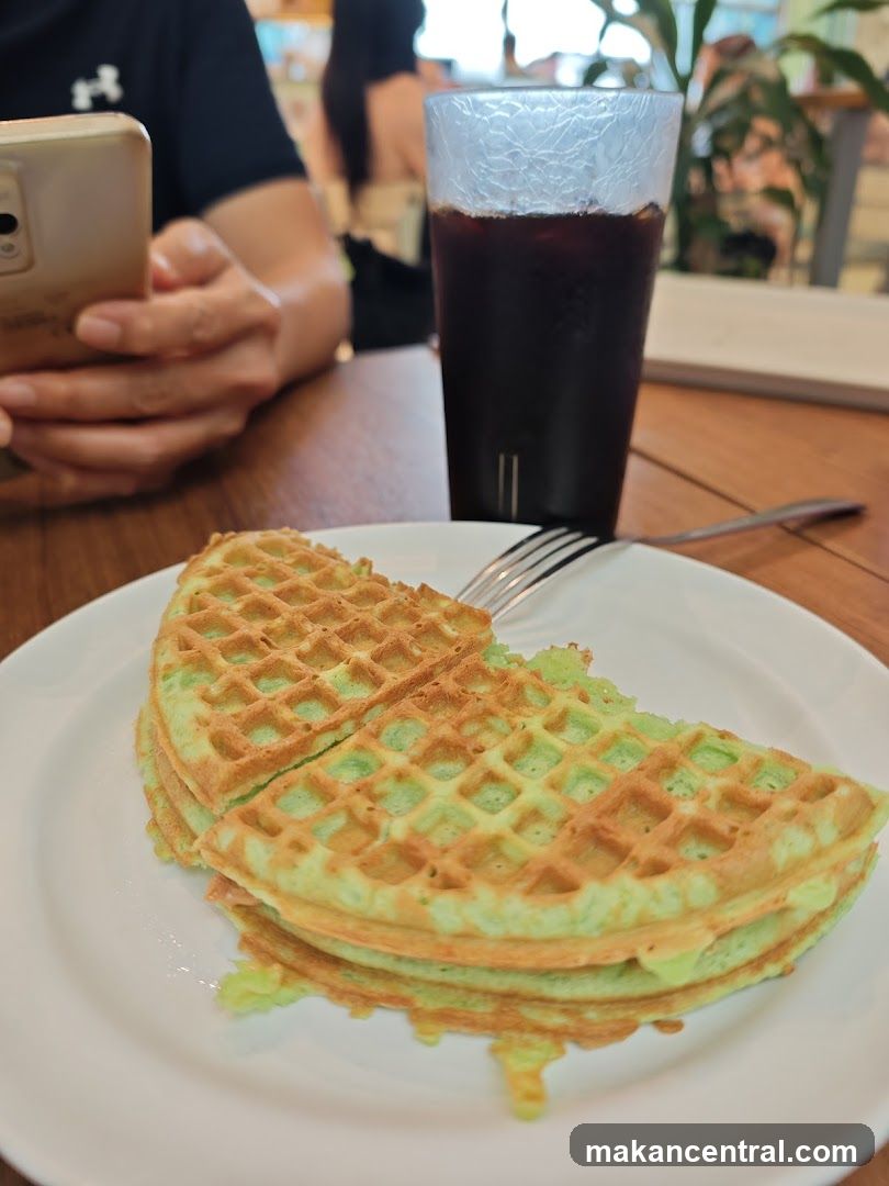 Waffles and Iced Coffee