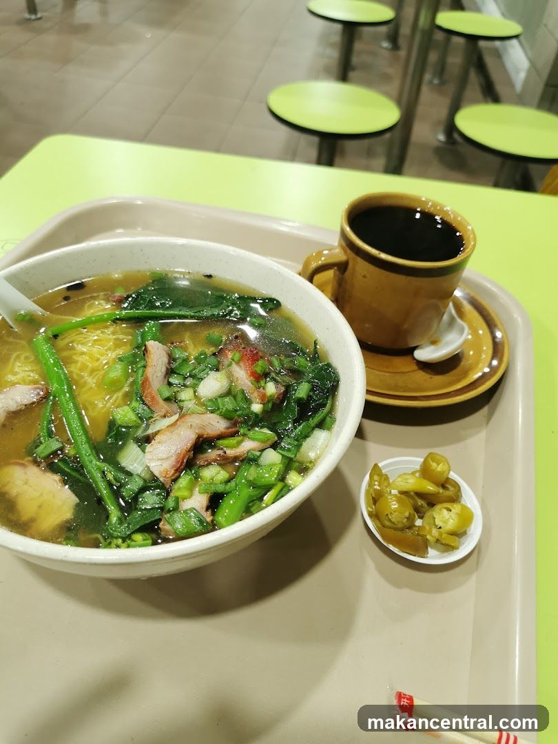 Noodle Soup with Coffee