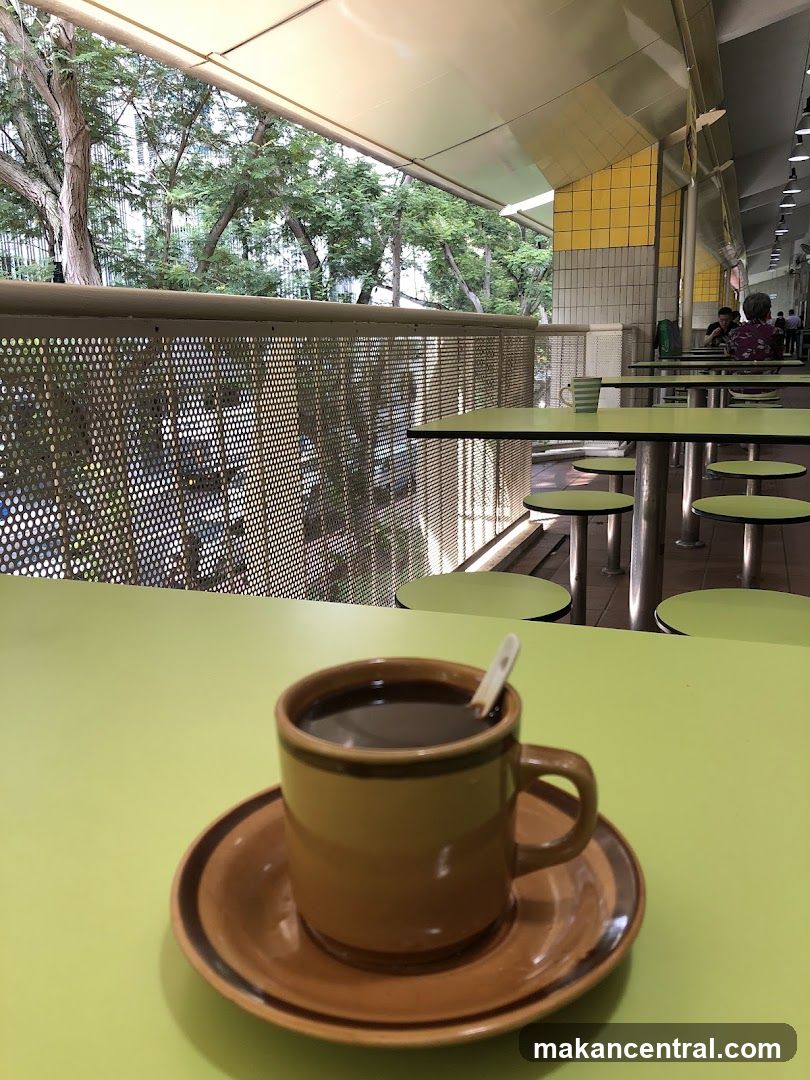 Outdoor Seating Area with Coffee
