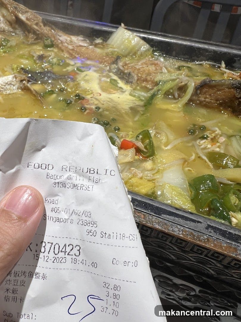 Food Receipt and Meal