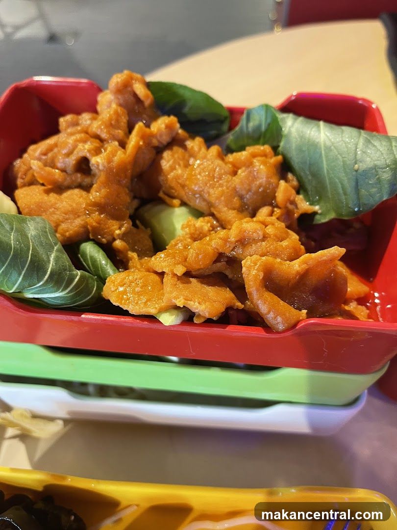 Orange Food with Greens and Avocado