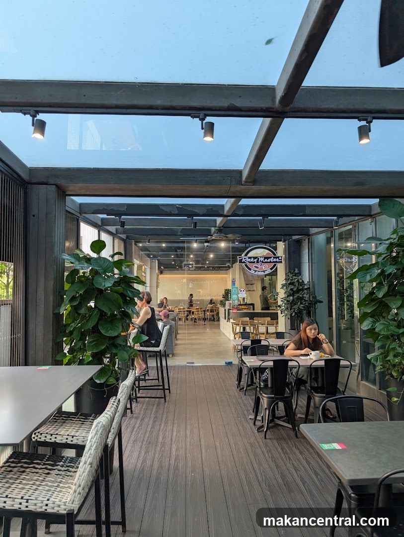 Outdoor Seating Area of a Cafe