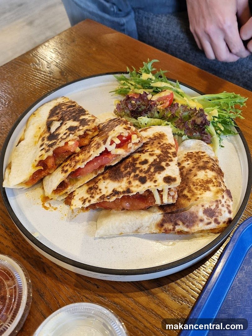 Quesadillas with Salad
