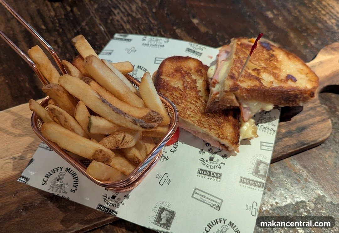 Ham and Cheese Sandwich with Fries