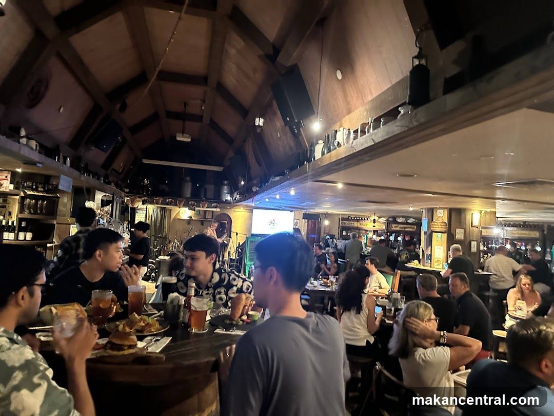People dining and drinking in a pub
