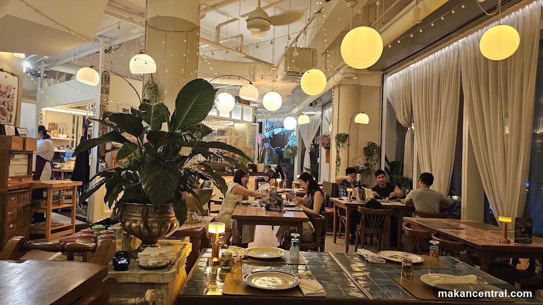 Restaurant Interior with Diners