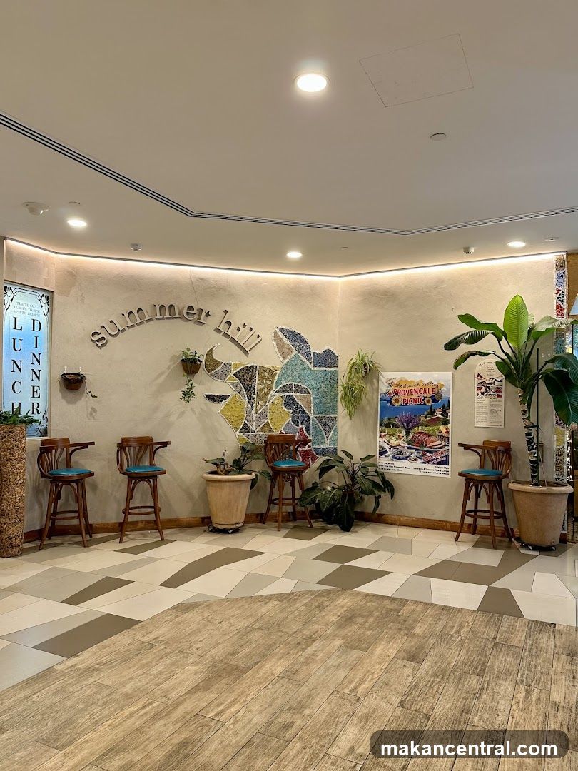 Restaurant Interior with Seating and Decor