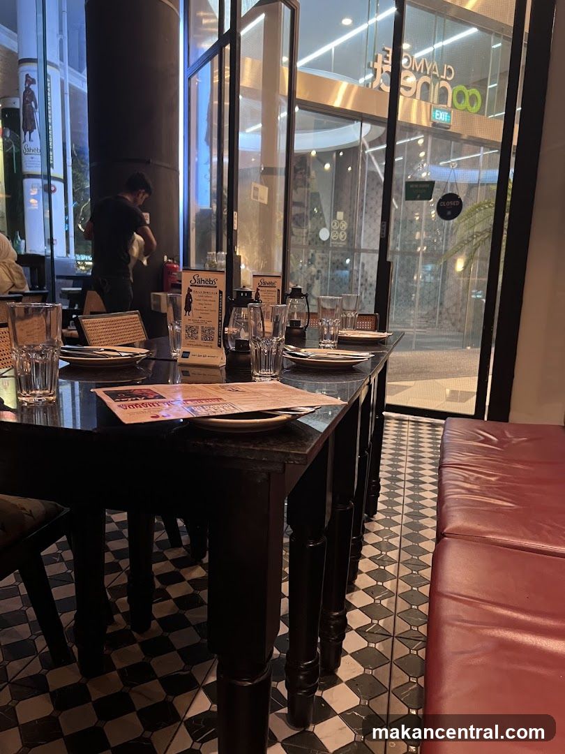 Restaurant Interior with Tables and Seating