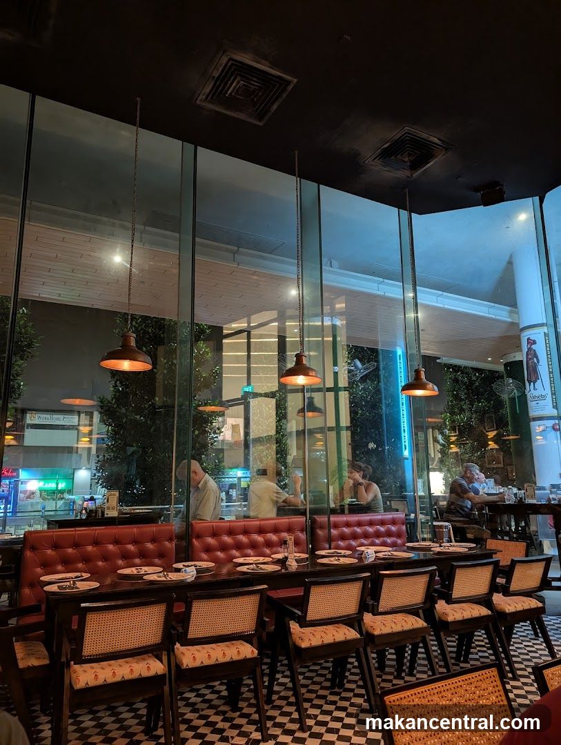 Restaurant Interior with Booths and Chairs