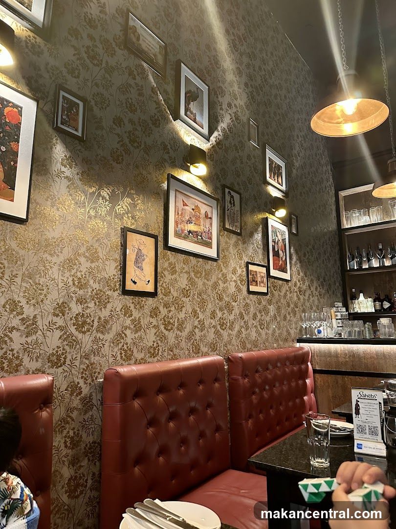 Restaurant Interior with Artwork and Seating