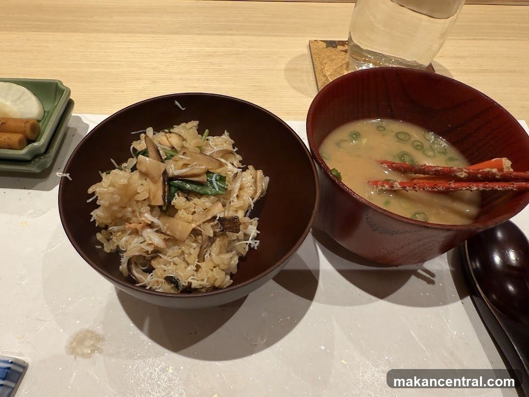 Crab Rice and Miso Soup