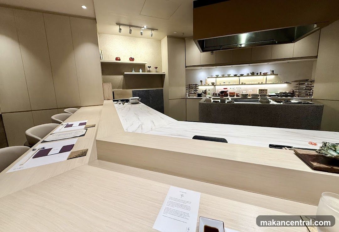 Restaurant Interior with Counter Seating