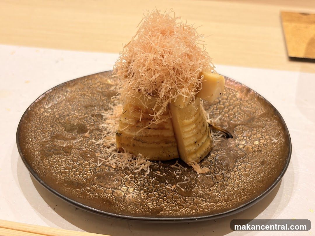 Bamboo Shoots with Bonito Flakes