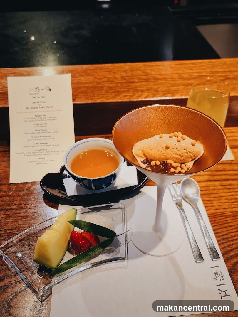 Dessert and Drink with Menu