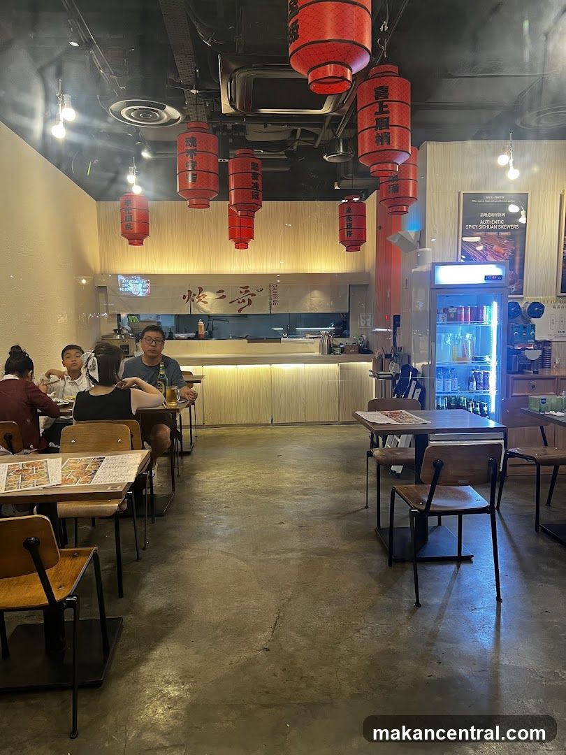 Restaurant Interior with Lanterns