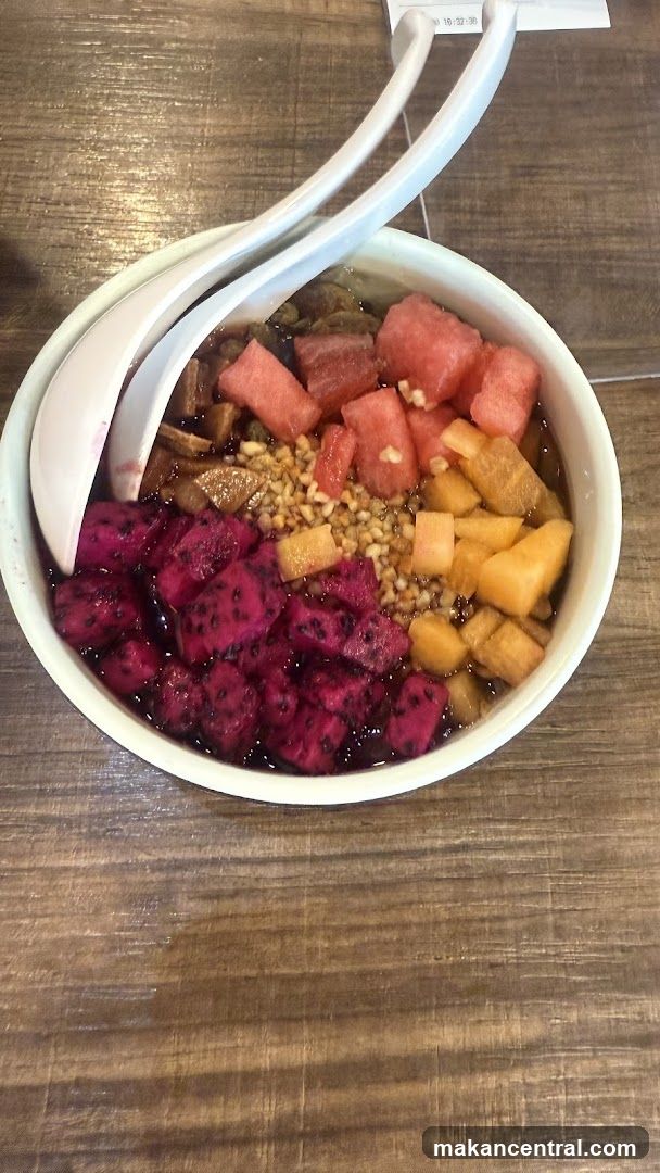 Dessert Bowl with Fruit and Nuts
