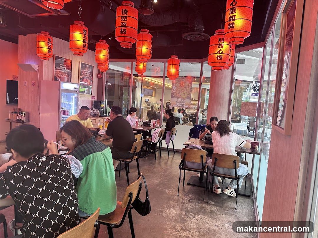 Restaurant Interior with Patrons