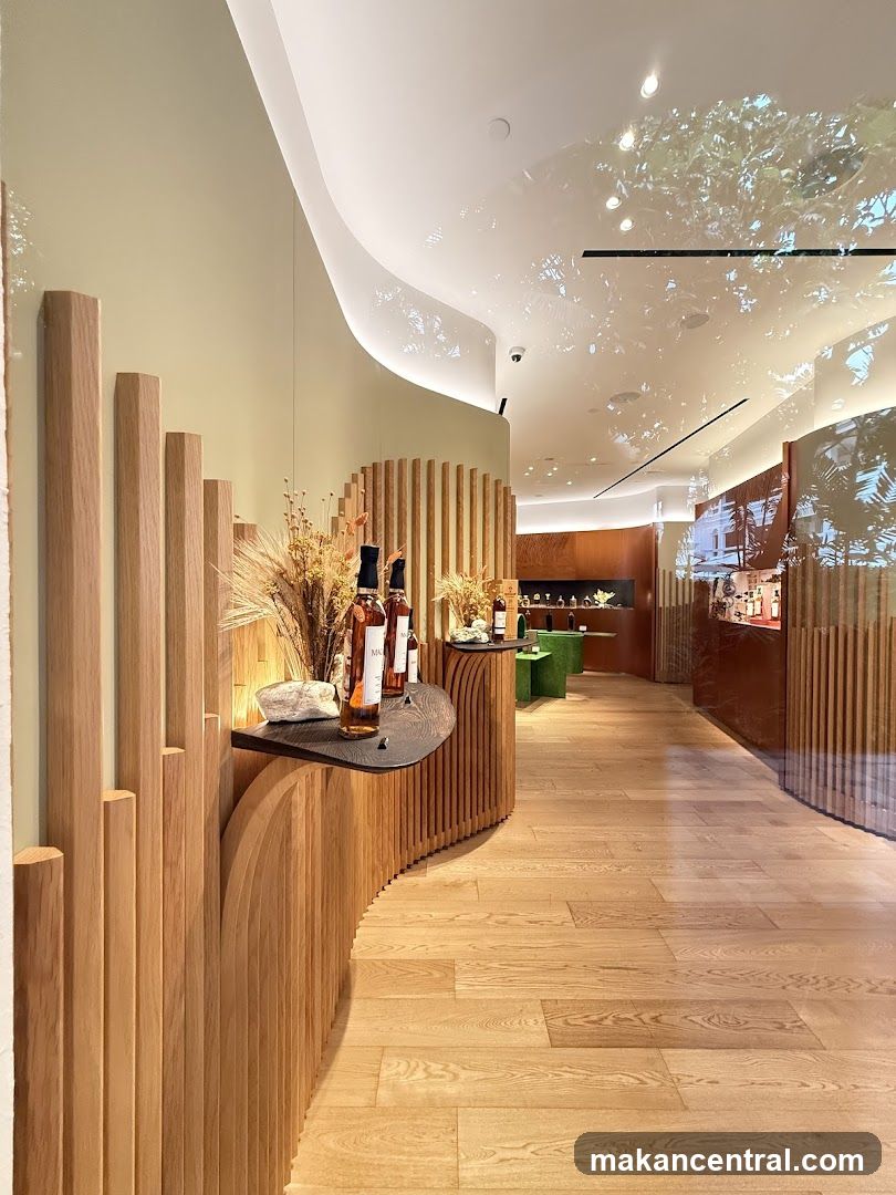 Modern Retail Interior with Wood Accents
