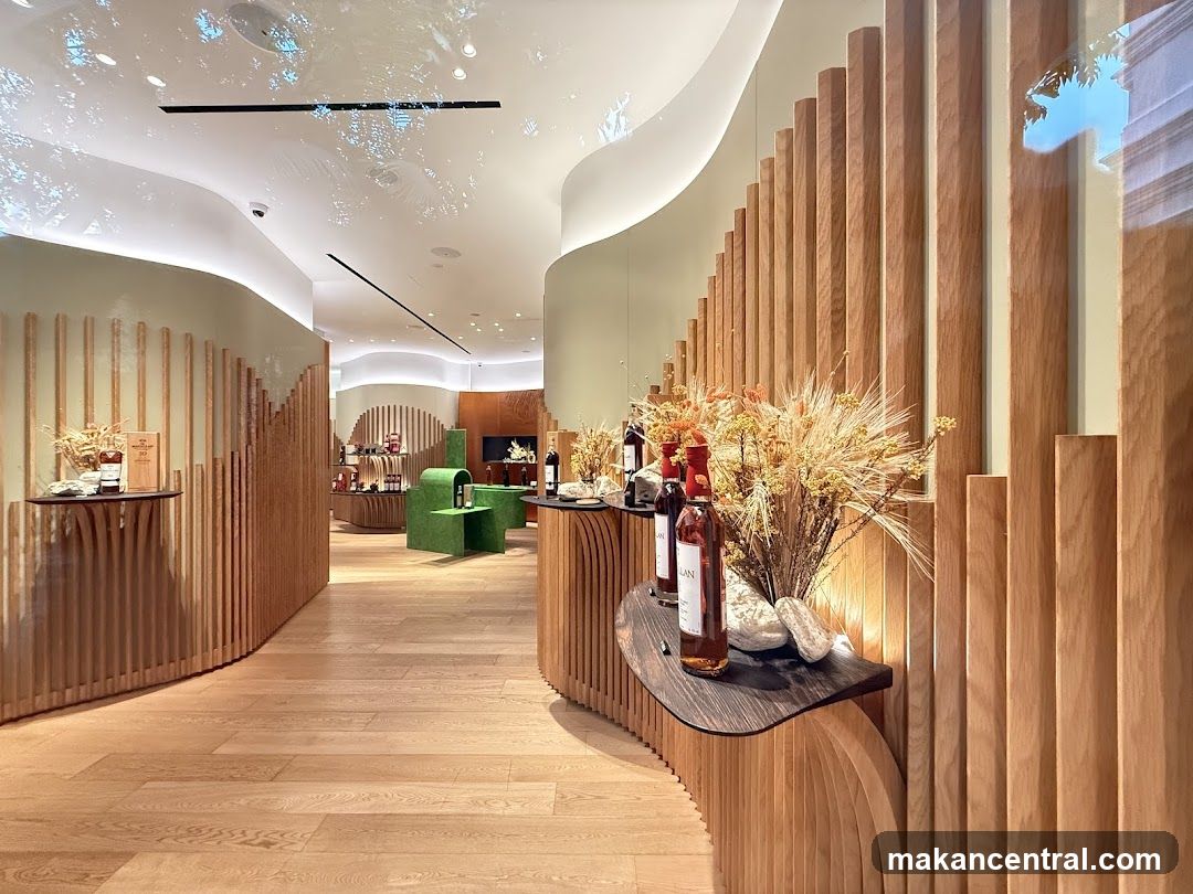 Modern Retail Interior with Wooden Accents