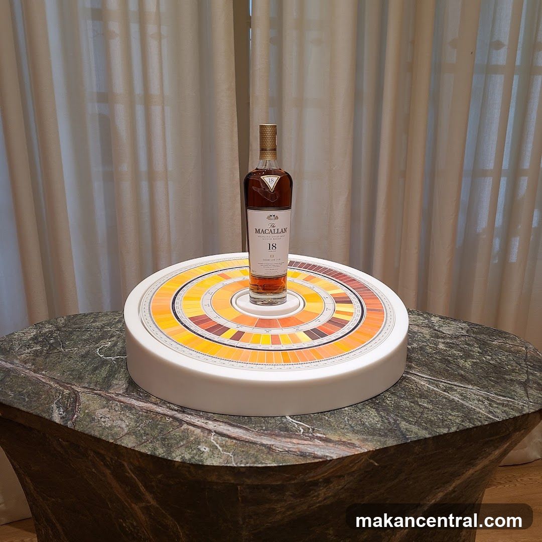 The Macallan 18 Year Old Scotch Whisky Display