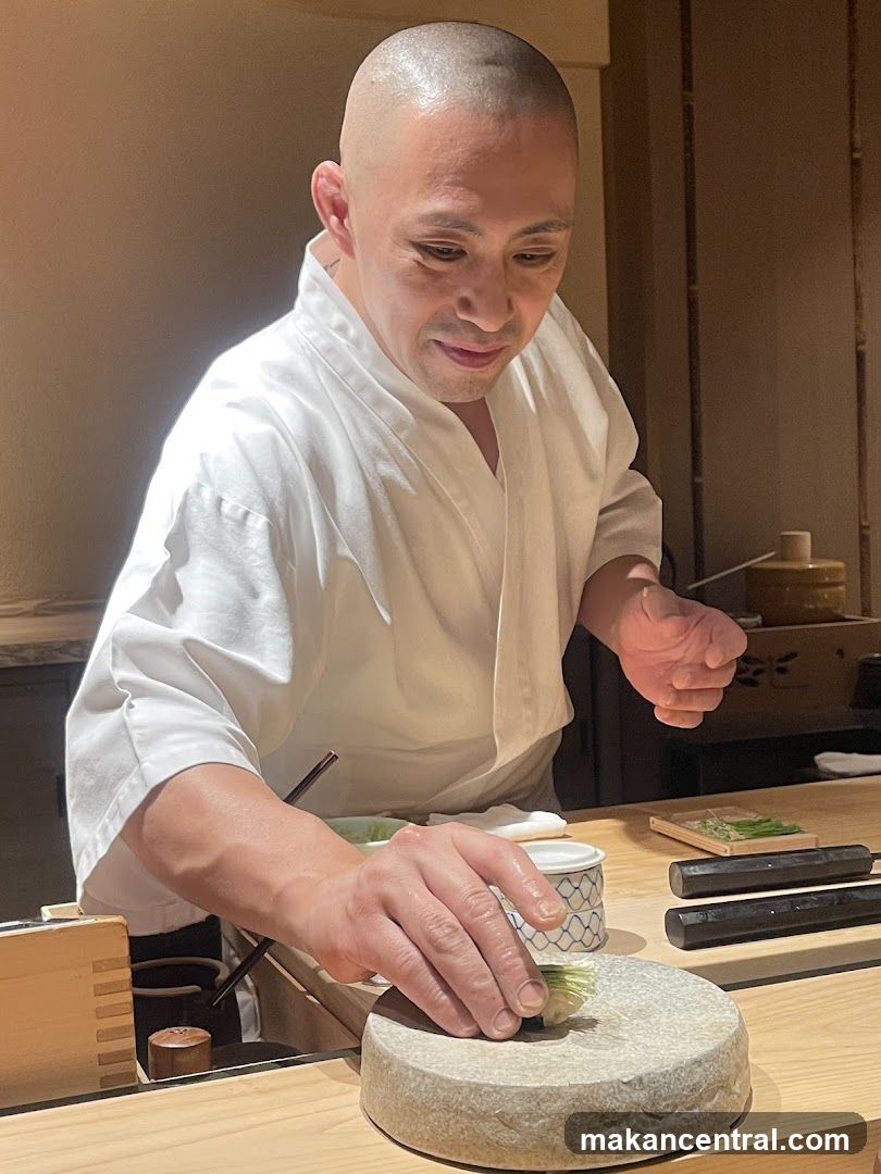 Chef preparing food