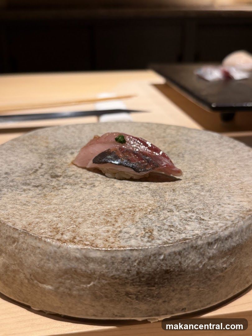 Sashimi on a Stone Plate