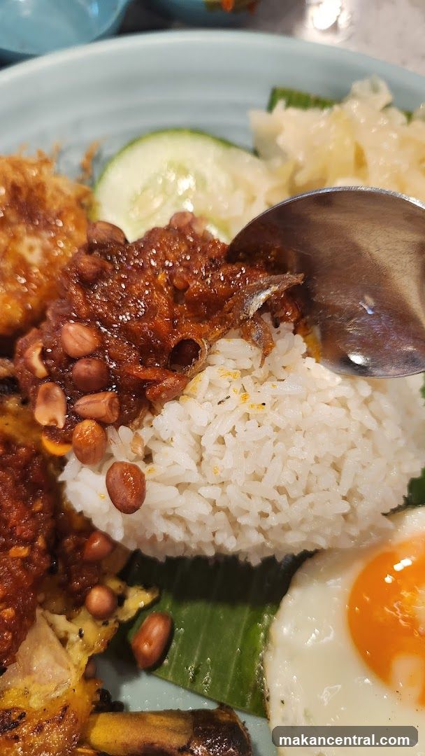Nasi Lemak with Fried Egg