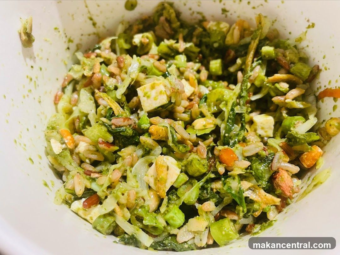 Salad with Rice and Tofu