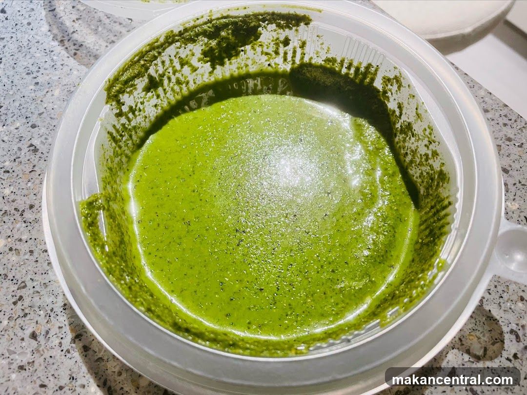 Green Sauce in Container