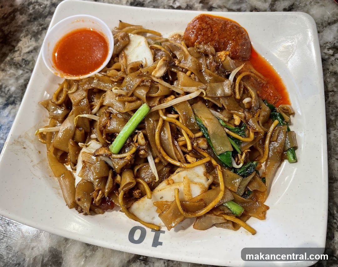 Plate of Noodles with Chili Sauce